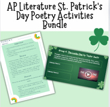 AP Lit Poetry Activities St. Patrick's Day Bundle