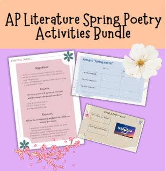 Preview of AP Literature Poetry Test Prep | Spring Activities Bundle