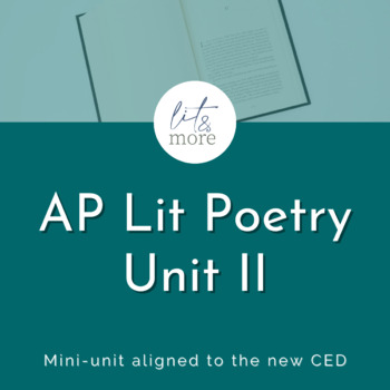 Preview of AP Lit Poetry Unit II - AP English Literature Essential Skills Lessons