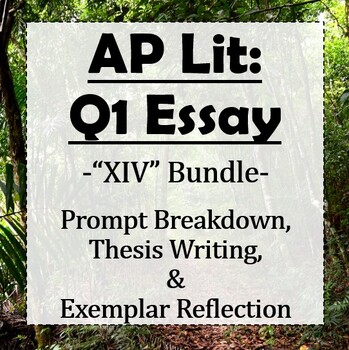 Preview of AP Lit: Q1 Poetry Essay - Prompt Breakdown, Thesis, & Exemplar Reflection Lesson