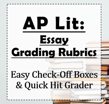 Preview of AP Lit: Q1, Q2, Q3 Check-off Rubrics and Quick Grading Key