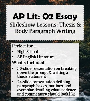 how to write an ap lit q2 essay