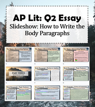 what is the q2 ap lit essay