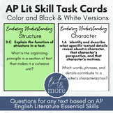 AP Lit Skill Task Cards - AP English Literature Course & E