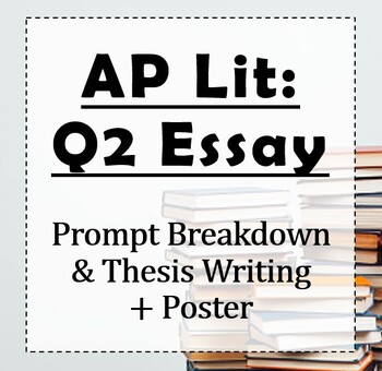 Preview of AP Lit: Slideshow to Teach the Q2 Prose Essay + Thesis Template Posters