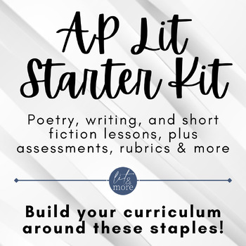 Preview of AP English Literature Starter Kit - Standalone Unit & Activities Bundle