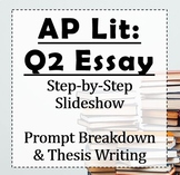 AP Lit: Teach the Q2 Prose Essay - Thesis Focused (Step by
