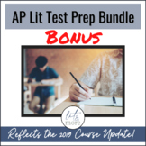 AP Lit Test Prep Unit BONUS Bundle - Test Prep | Task Card
