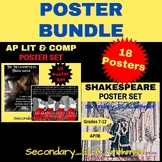 AP Lit and Shakespeare Book Cover Poster Bundle
