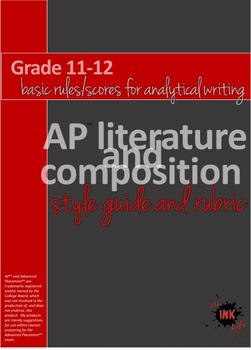 Preview of AP™ Literature Basic Rules and Rubric for Analytical Writing