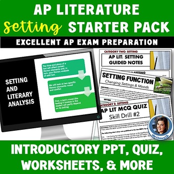 Preview of AP Literature Exam Prep MCQ & FRQ Setting Unit Setting Analysis Any Text AP Lit