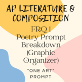 AP Literature FRQ 1 "One Art" Elizabeth Bishop Prompt Anal