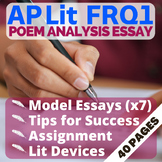AP Literature FRQ1: AP Lit Poetry Analysis Essay | Assignm