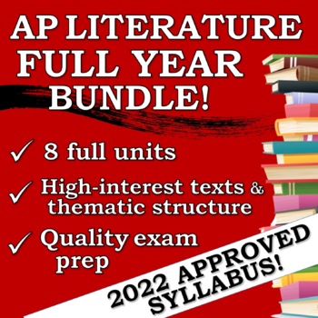Preview of AP English Literature Full Year BUNDLE!