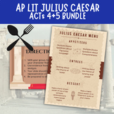AP Literature Julius Caesar Acts 4 and 5 Bundle