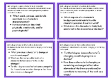 AP Literature Key Question Discussion Cards (Skill Category 1)