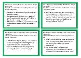 AP Literature Key Question Discussion Cards (Skill Category 5)