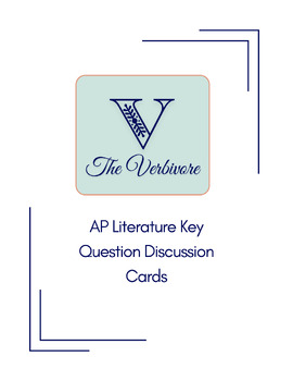Preview of AP Literature Key Question Discussion Cards bundle