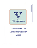 AP Literature Key Question Discussion Cards bundle