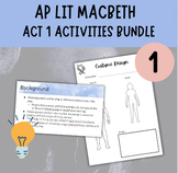 AP Literature Macbeth | Act 1 Activity Bundle