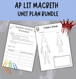 AP Literature Macbeth Unit Plan Bundle