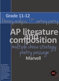 AP™ English Multiple Choice Reading Strategy: Poetry Liter