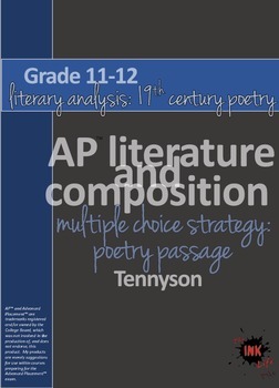 Preview of AP™ English Multiple Choice Reading Strategy: Poetry Literary Analysis-Tennyson