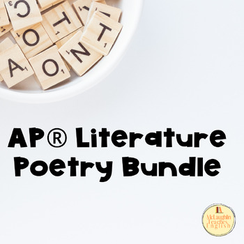 Preview of AP Literature Poetry Bundle