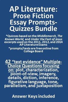 ap literature essay prompts