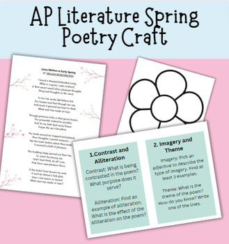 Preview of AP Literature Spring Poetry Analysis and Craft