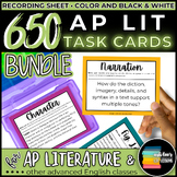AP Literature Task Card BUNDLE 650 Total Task Cards Key Qu