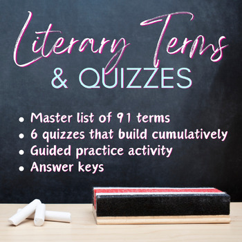 Preview of AP Literature and Composition Literary Terms Quizzes