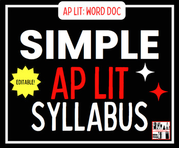 Preview of AP Literature and Composition Syllabus