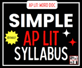 AP Literature and Composition Syllabus