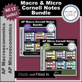 AP Macro AP Micro - Cornell Notes Bundle - All Twelve Unit