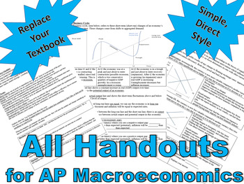 Preview of AP Macroeconomics Handouts Bundle - Replace your textbook!