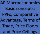 AP Macroeconomics: Unit 1 Basic Concepts: guided notes + practice