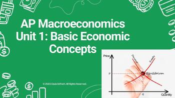 Preview of AP Macroeconomics Unit 1: Basic Economic Concepts Google Slides