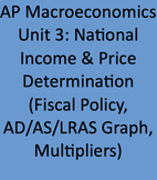 AP Macroeconomics: Unit 3 guided notes  (National Income &