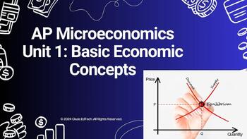 Preview of AP Microeconomics Unit 1: Basic Economic Concepts Google Slides