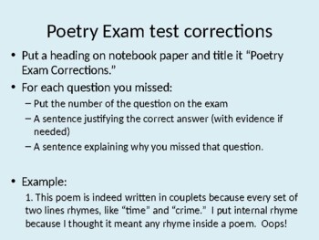 Preview of AP Multiple Choice Exam Correction Directions