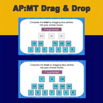Ap Music Theory Augmented Diminished Triads Drag Drop By Jodi Austin