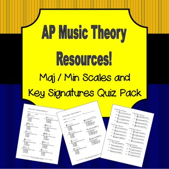 Preview of AP Music Theory - Major and Minor Scale Assessment Pack