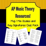 AP Music Theory - Major and Minor Scale Assessment Pack