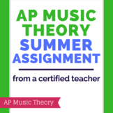 AP Music Theory Summer/ Prep Assignment