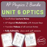 AP Physic 2- Unit 6 Optics- Lectures, Practices, and Videos