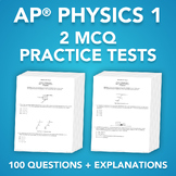 AP® Physics 1 - 2x MCQ Practice Tests Bundle (50 Questions