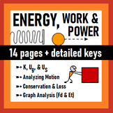 AP Physics 1 - Energy, Work, & Power Practice (w/ Keys)