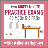 AP Physics 1 - Half-Length Practice Exams (w/ Keys)