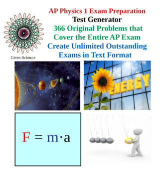 Preview of AP Physics 1 - Text File Exam Creator - High School Physics Test Generator